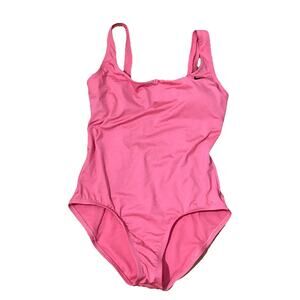 Nike Women's Small U-Back One-Piece Bathing Suit Swimsuit Coral Salmon Pink